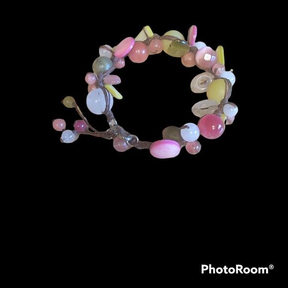 Handmade Bracelet with Glass Beads. Multi Colored. - Picture 6 of 8